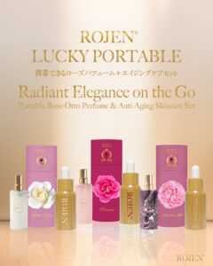 ROJEN® LUCKY PORTABLE 携帯できるローズパフューム＋美整オイル(10ml)１本プレゼント