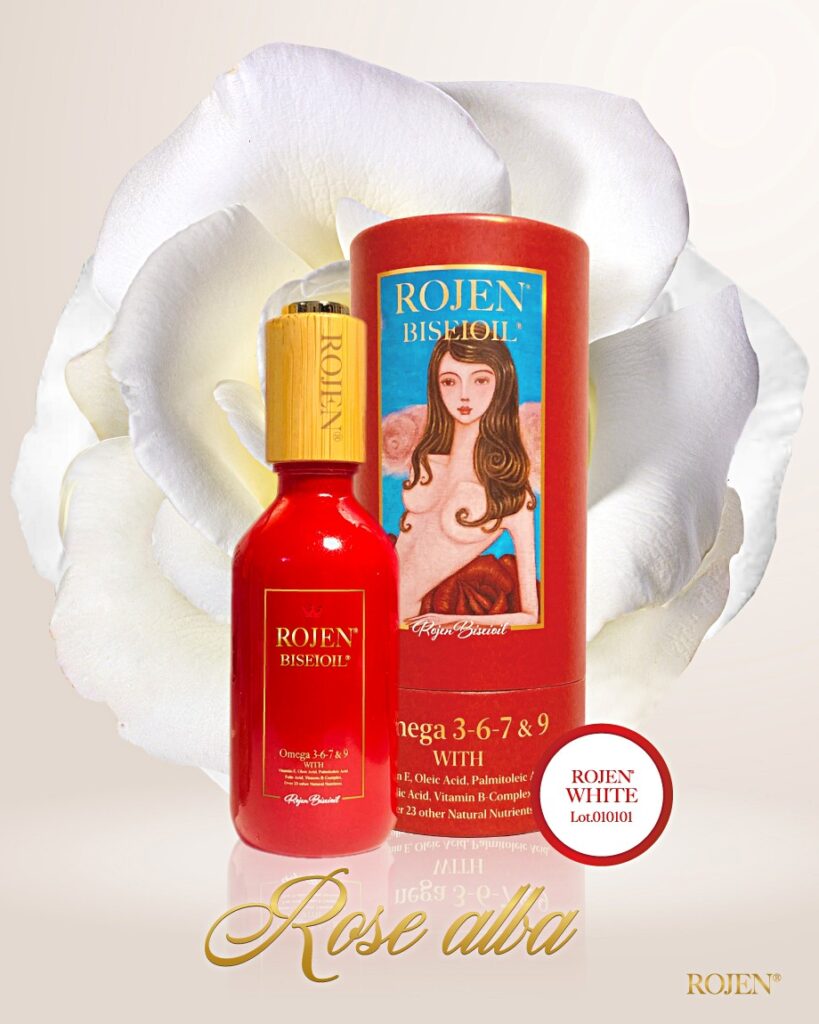 濃厚で気品あふれる芳香、超希少価値ブルガリア産『白き貴婦人』ROJEN® 美整オイル ホワイトローズ