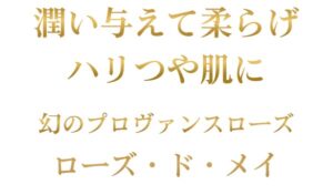 アメージングで濃厚な香と栄養素。幻のプロヴァンスローズ『魅惑の秘宝』ROJEN® 美整オイル ローズ・ド・メイ
