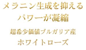 メラニン生成を抑えるパワー凝縮、超希少価値ブルガリア産『白き貴婦人』ROJEN® 美整オイル ホワイトローズ