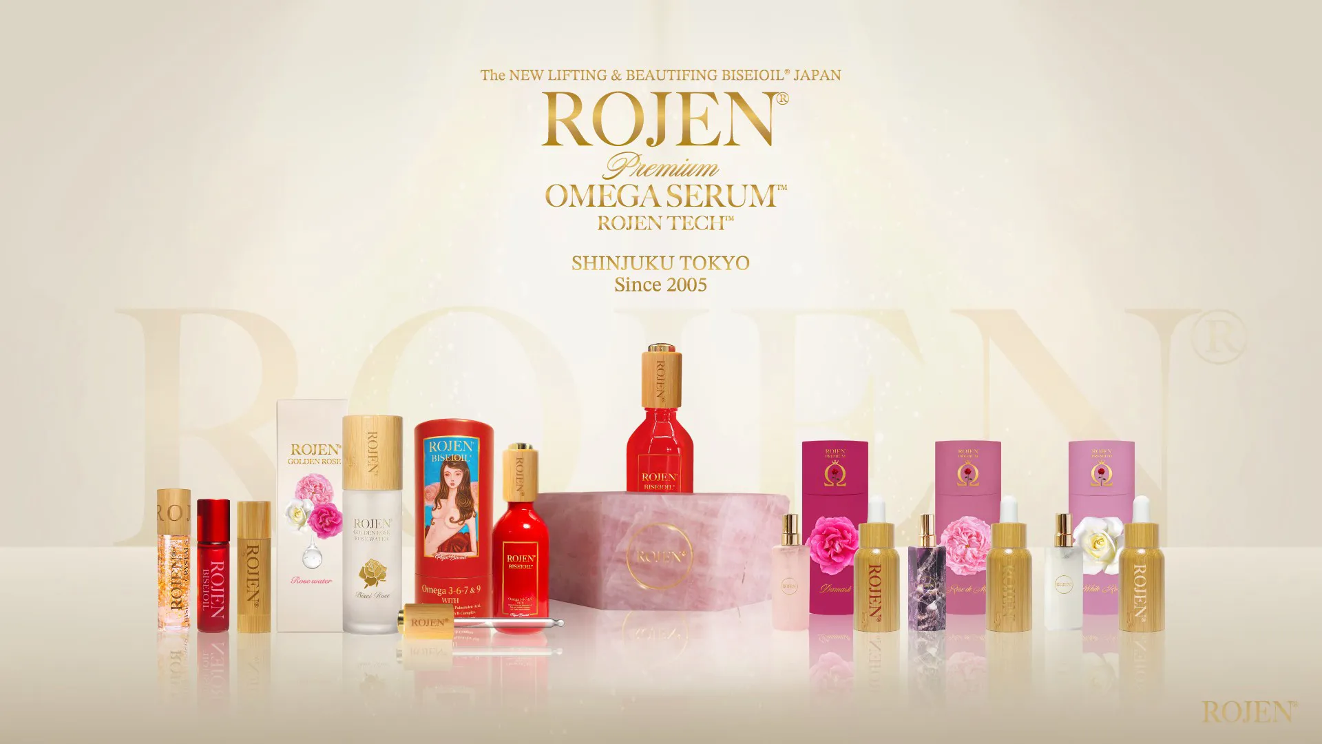 赤ちゃんから大人まで愛用できる安心オーガニック美肌栄養素が凝縮されたROJEN® 美整オイル。あなただけのための究極の美をお届けします。