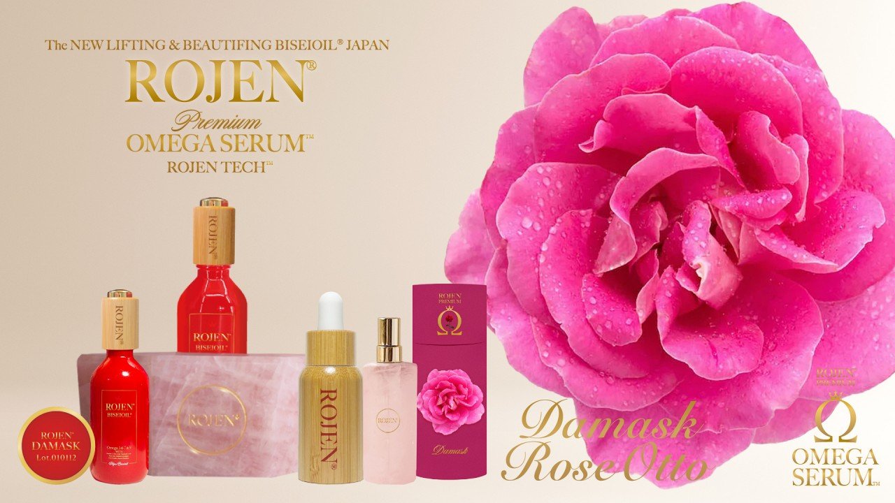 乾燥肌・敏感肌に潤いを与え美しい肌へ導く『香りの女王』ROJEN® 美整オイル ダマスクローズシリーズ